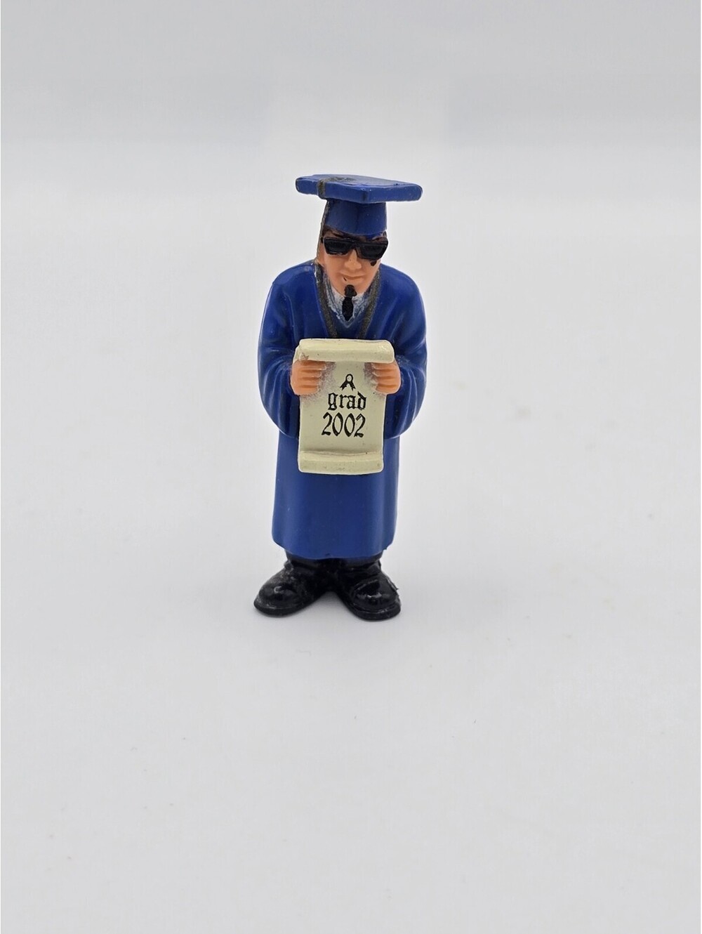 Homies 2002 Grad Figurine Blue Gown Graduation Cap Original OG Collectible